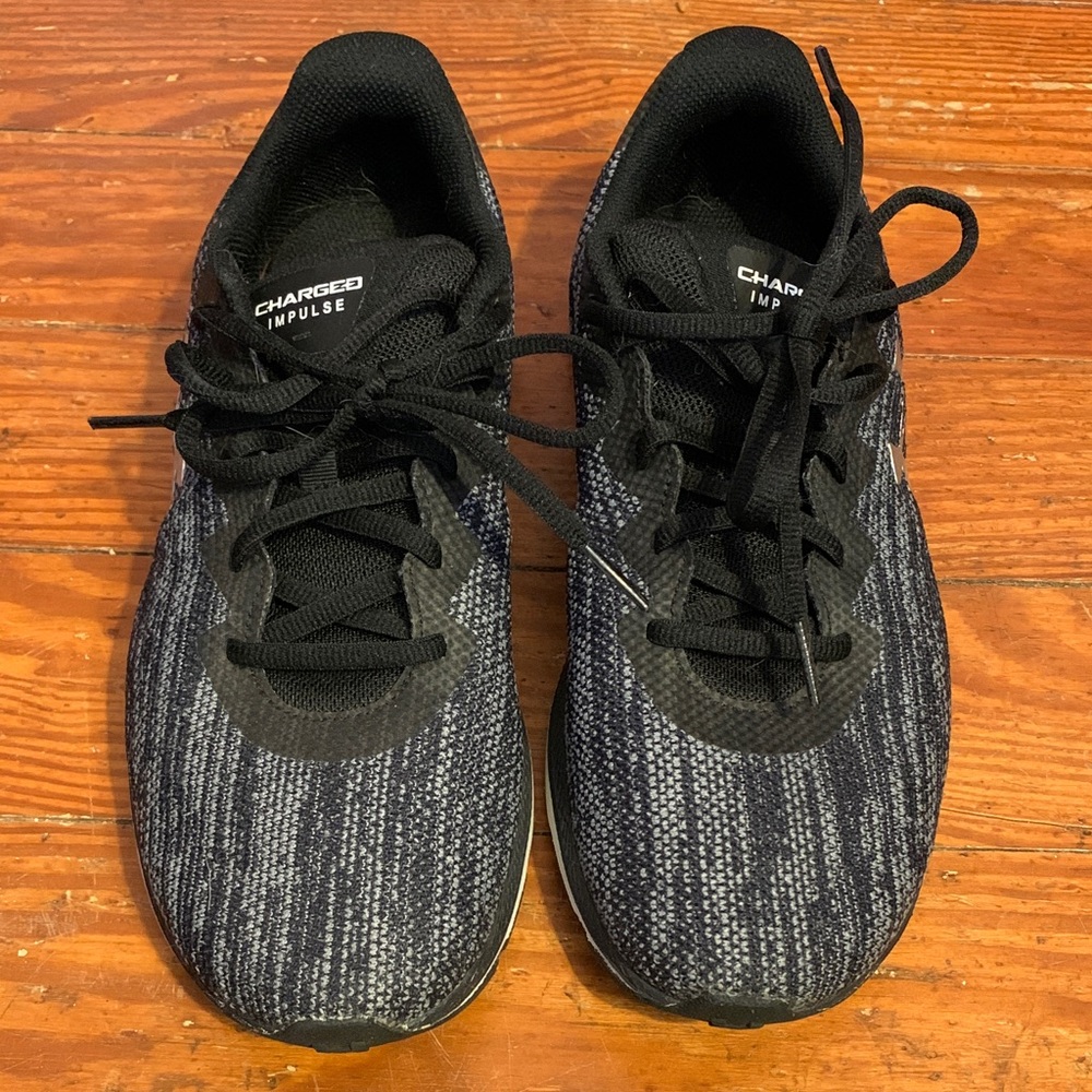 Under Armour Charged Impulse Black Gray Sneaker
